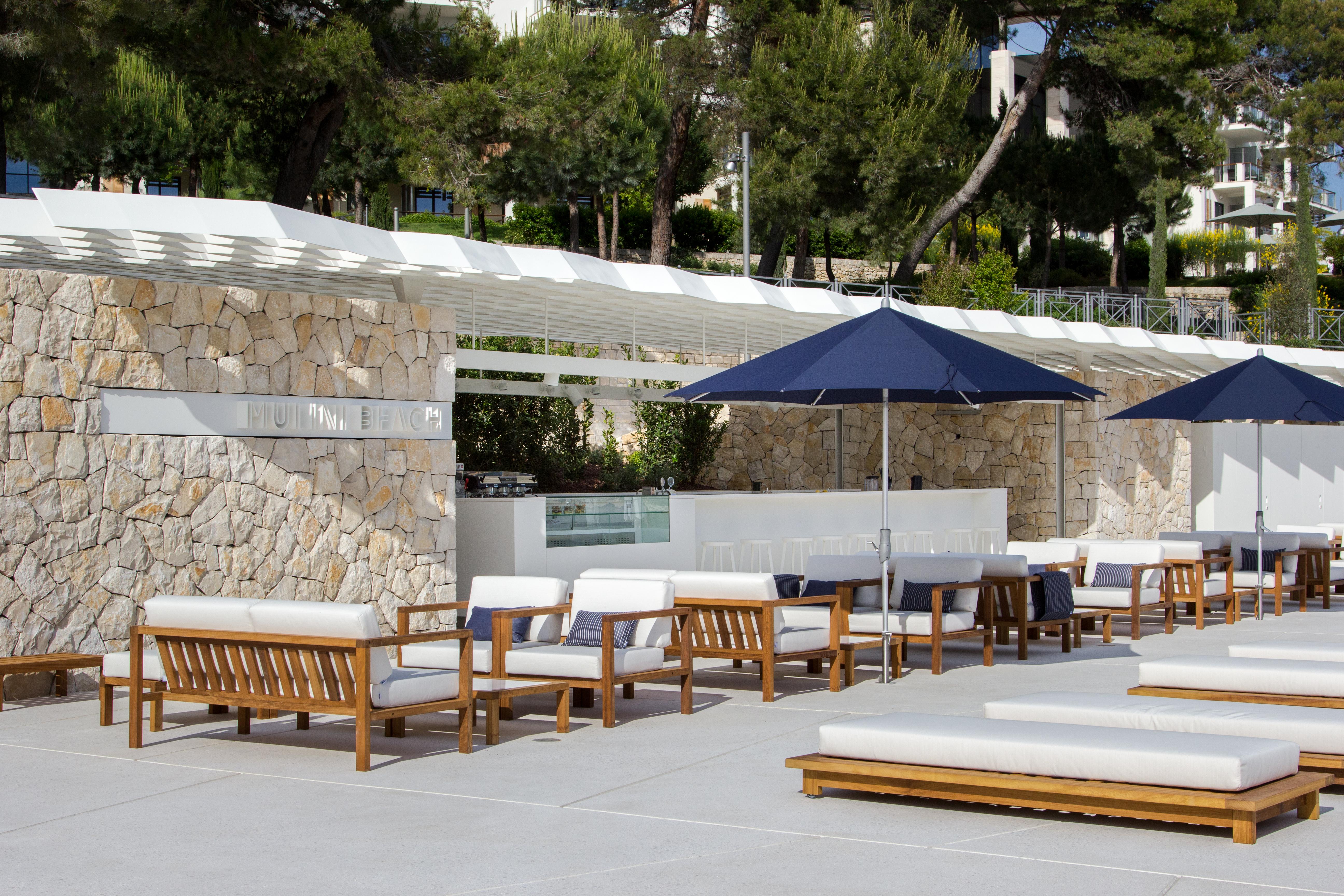 Lone Hotel By Maistra Collection Rovinj Dış mekan fotoğraf The beach club at the Hotel Eden Roc Capiminar